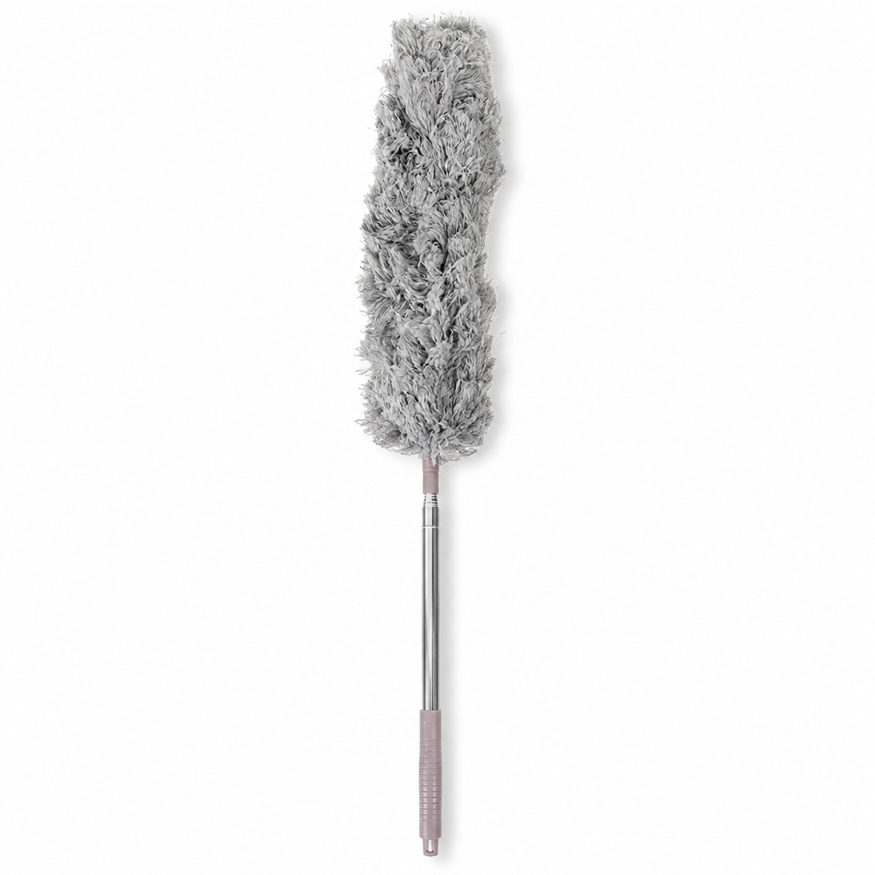 Microfiber Gray Fan Duster – Extendable Stainless Steel Long Pole