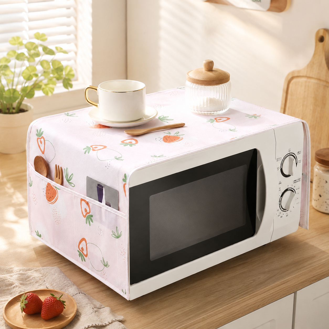 Microwave Oven Dust Proof Cover | Waterproof &  Oil-Proof