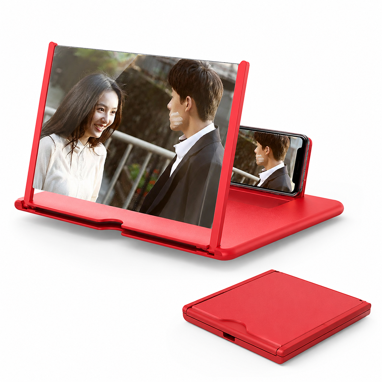 Mobile Screen Magnifier  – Foldable Phone Screen Enlarger Stand for Movies & Gaming