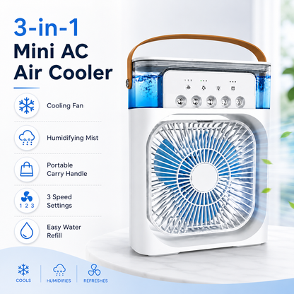 Next Nova Imported 10 Portable Air Cooler Fan – 3-in-1 Mini AC