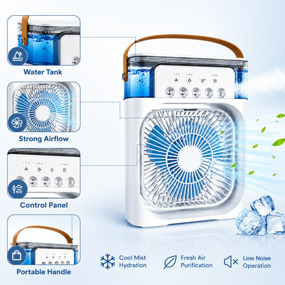 Next Nova Imported 10 Portable Air Cooler Fan – 3-in-1 Mini AC