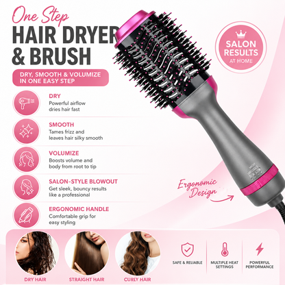 One Step 2 In 1 Hair Dryer & Brush