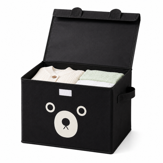 Panda Cartoon Storage Box | Foldable Toy Organizer