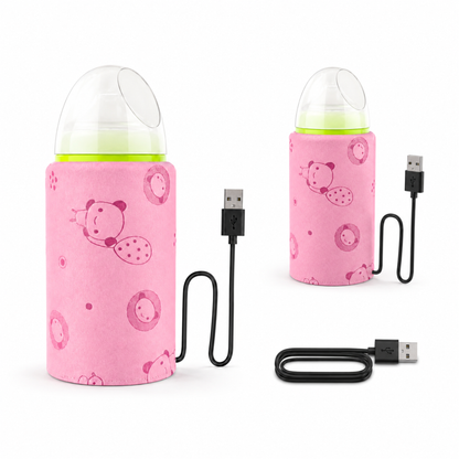 Portable USB Baby Bottle Warmer – Travel Milk Heater Sleeve