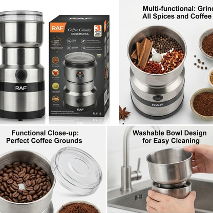 RAF 300W Electric Coffee & Spice Grinder