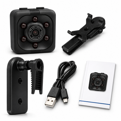 SQ6 Mini HD Security Camera – Portable Compact Night Vision Camera with Stand Holders