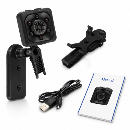 SQ6 Mini HD Security Camera – Portable Compact Night Vision Camera with Stand Holders