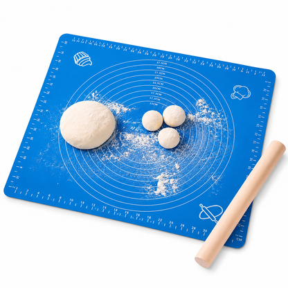 Silicone Baking Roti Mat With Measurements – Heat Resistant Non-Stick Dough Rolling