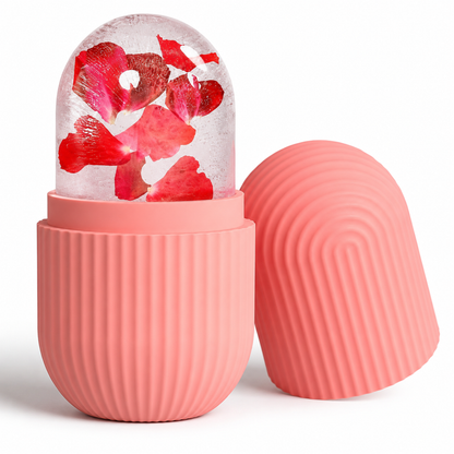 Silicone Ice Facial Roller – Reusable Cooling Face Massager