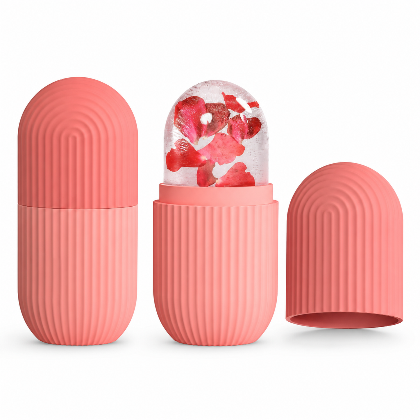 Silicone Ice Facial Roller – Reusable Cooling Face Massager