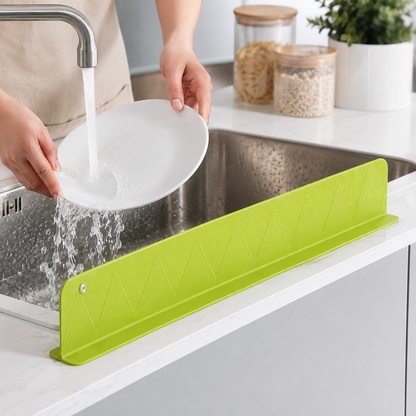 Silicone Sink Splash Guard – Adjustable Kitchen Water Barrier with Suction