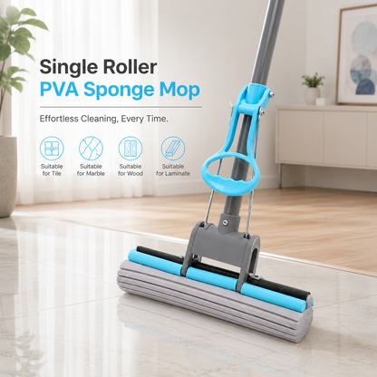 Single Roller PVA Sponge Mop