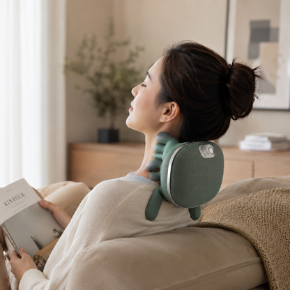 Smart Finger Pressure Neck Massager – Electric Heated Deep Kneading Neck & Shoulder Relaxation Device