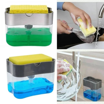 Kitchen Soap Pump & Sponge Holder