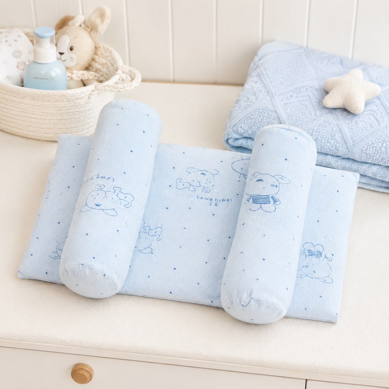 Soft Head Shaping Newborn Pillow for Flat Head Prevention