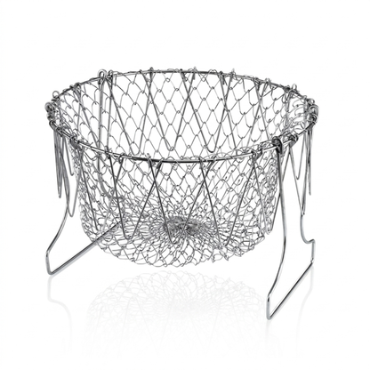 Stainless Steel Multi-Functional Foldable Chef Basket