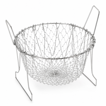 Stainless Steel Multi-Functional Foldable Chef Basket