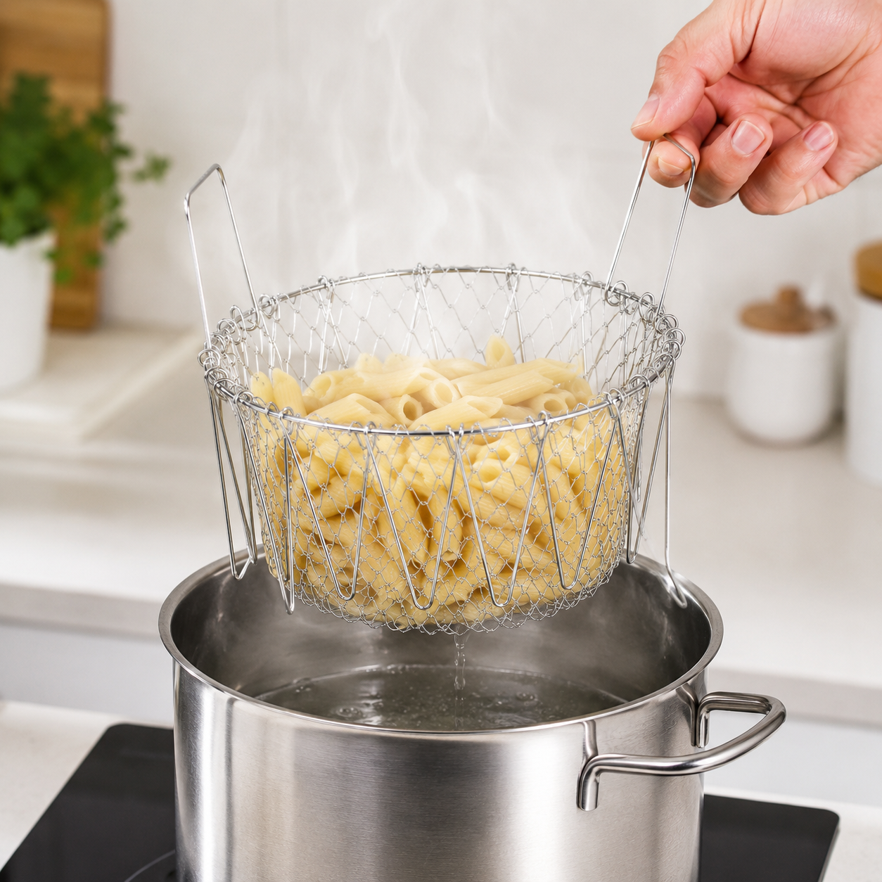 Stainless Steel Multi-Functional Foldable Chef Basket