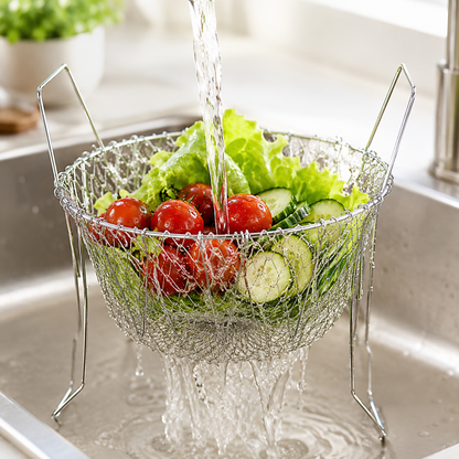 Stainless Steel Multi-Functional Foldable Chef Basket