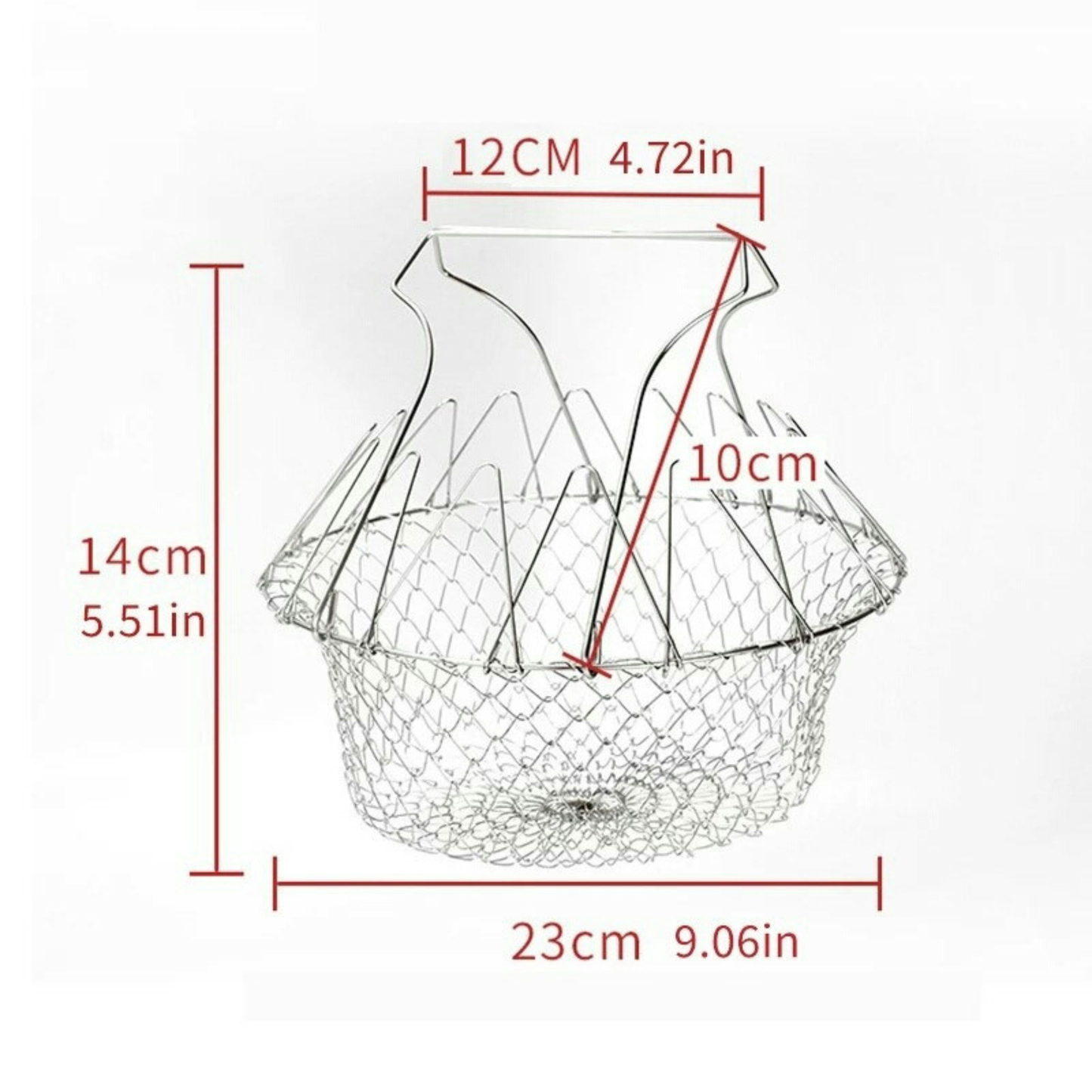 Stainless Steel Multi-Functional Foldable Chef Basket