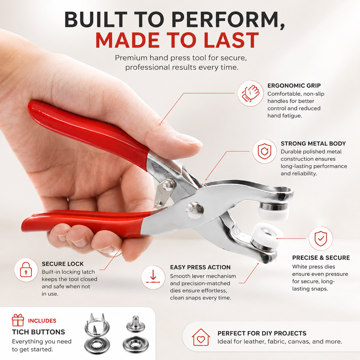Tich Button Plier Kit