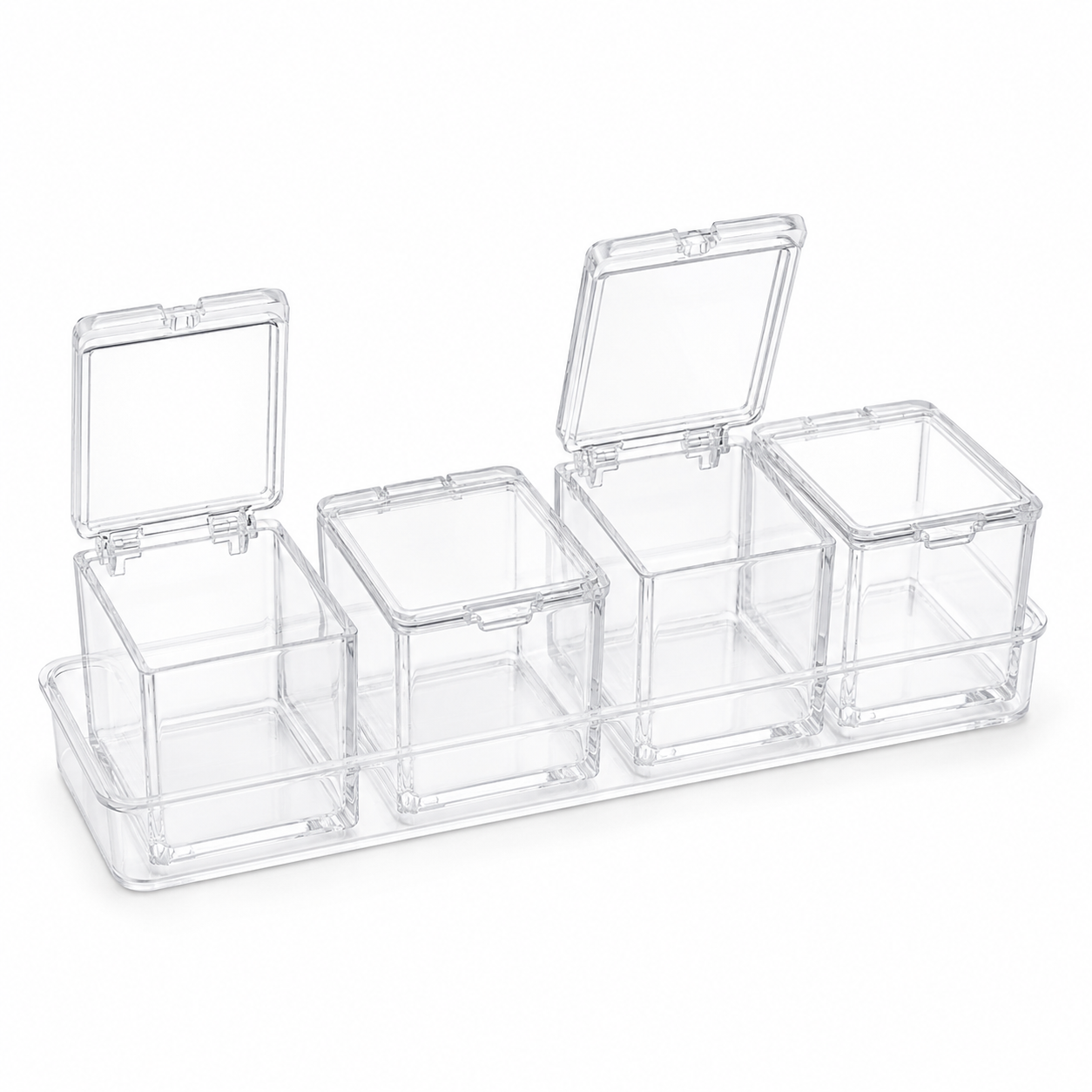 Transparent Spice Storage Container Set For Kitchen Organization
