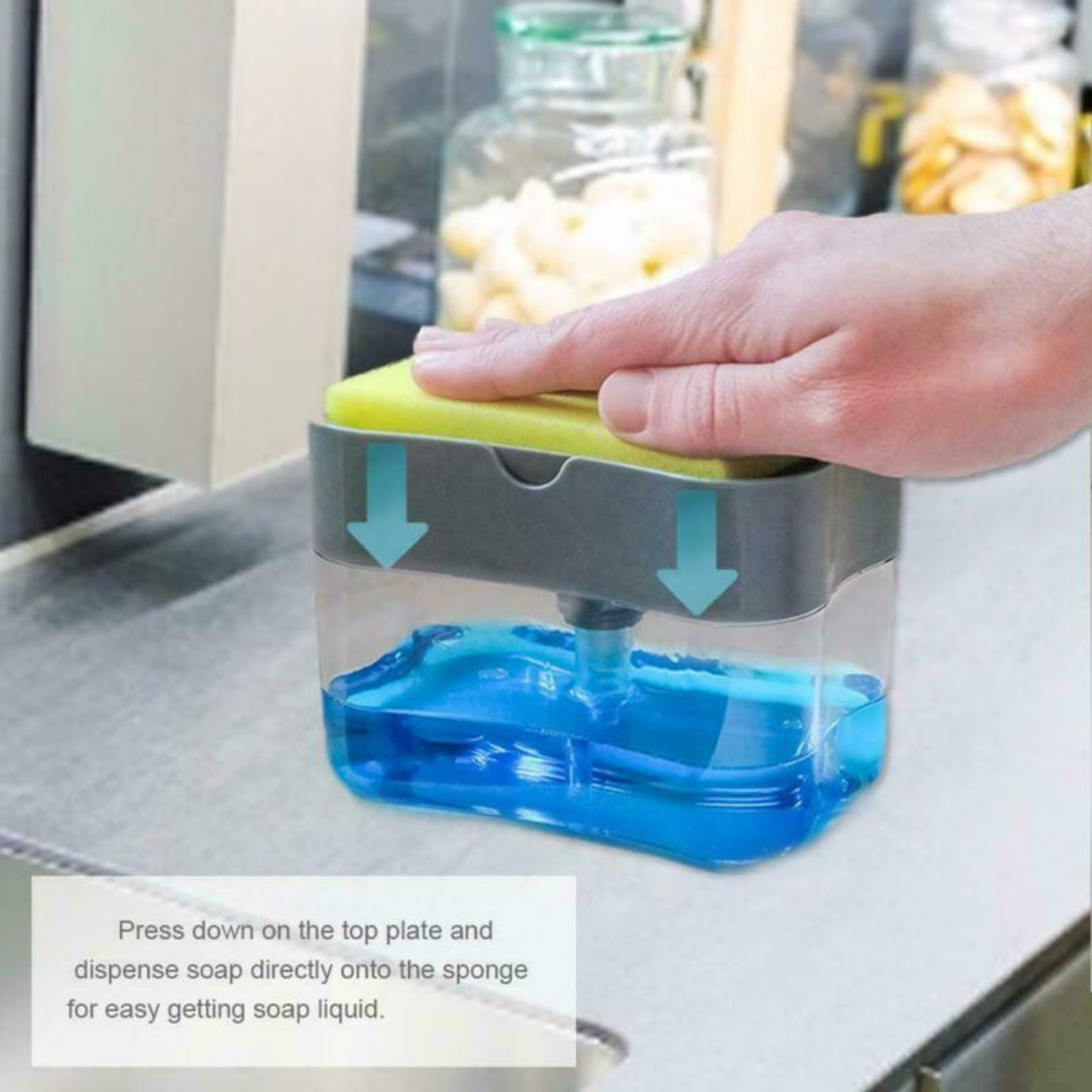 Kitchen Soap Pump & Sponge Holder