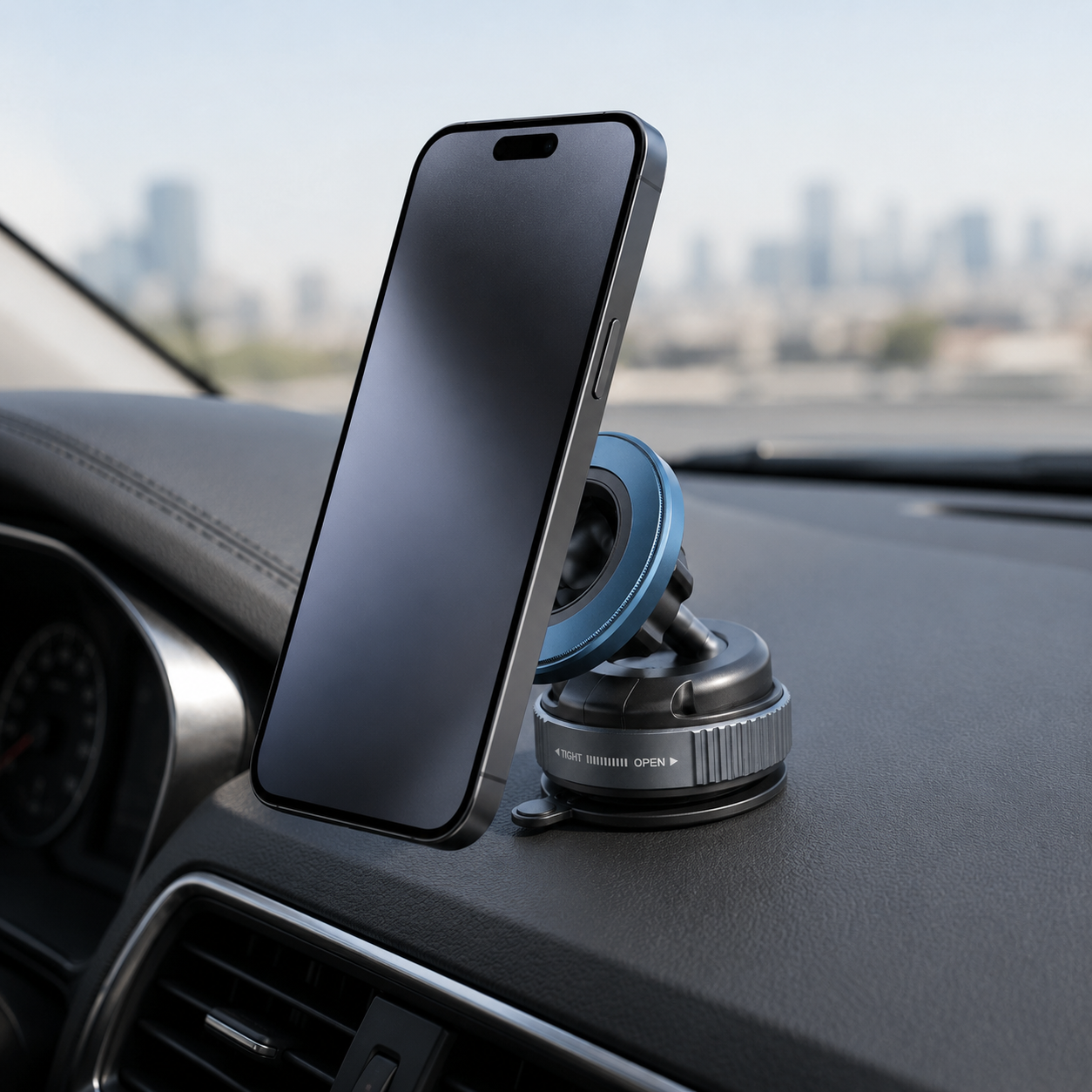 Vacuum Magnetic Phone Holder 360° Rotatable Car Mount Bracket