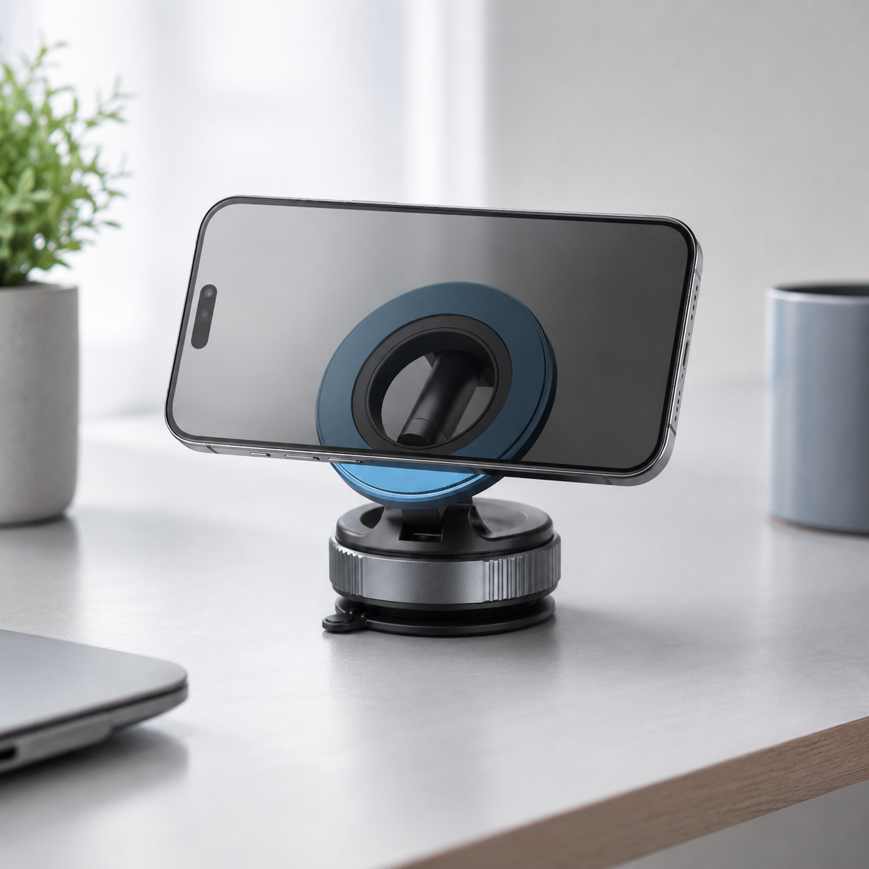 Vacuum Magnetic Phone Holder 360° Rotatable Car Mount Bracket
