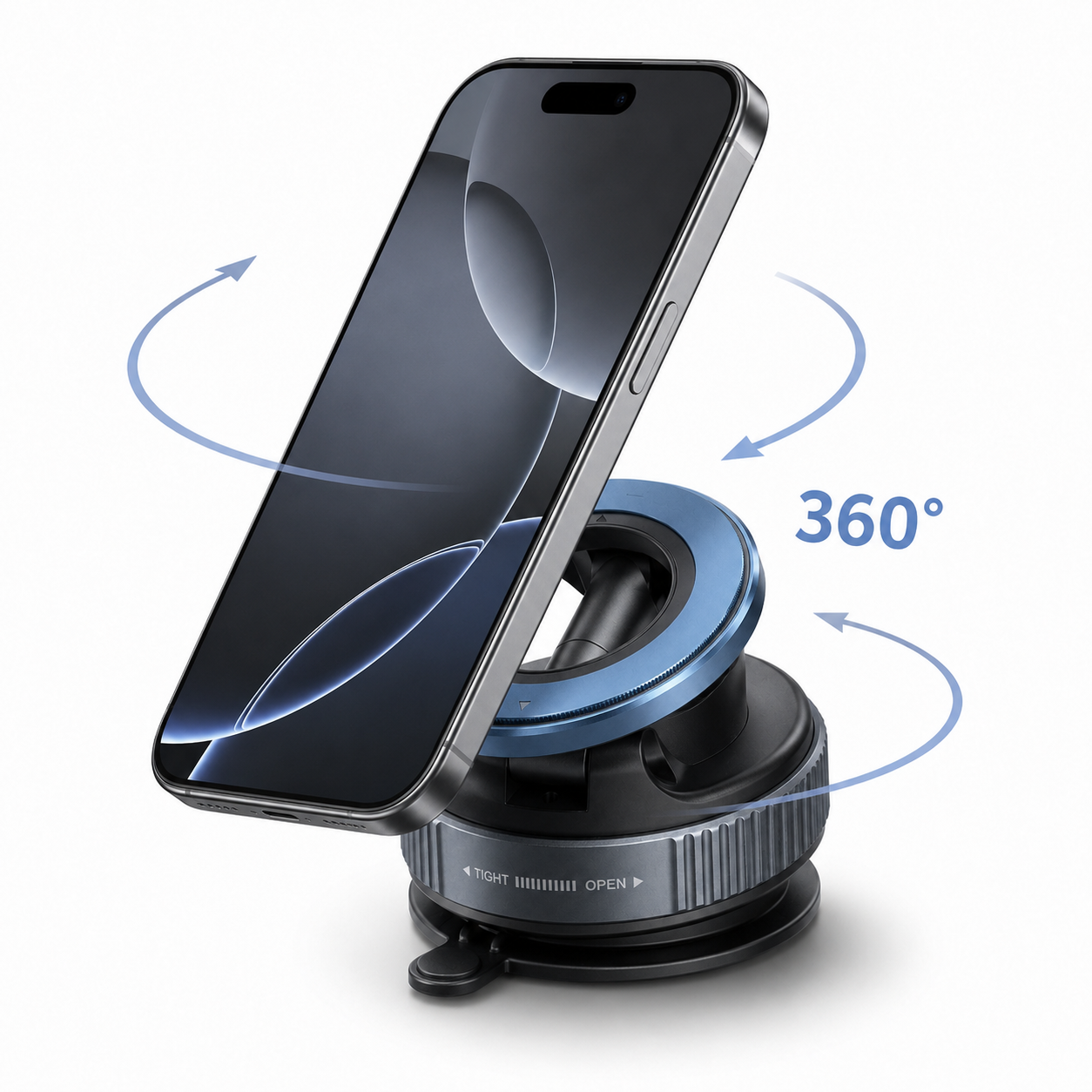 Vacuum Magnetic Phone Holder 360° Rotatable Car Mount Bracket