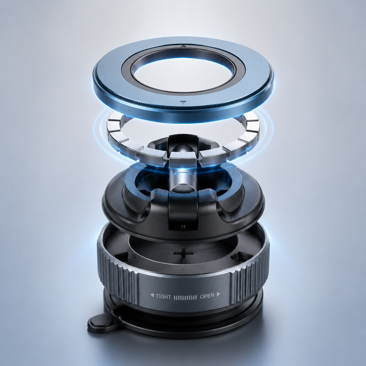 Vacuum Magnetic Phone Holder 360° Rotatable Car Mount Bracket