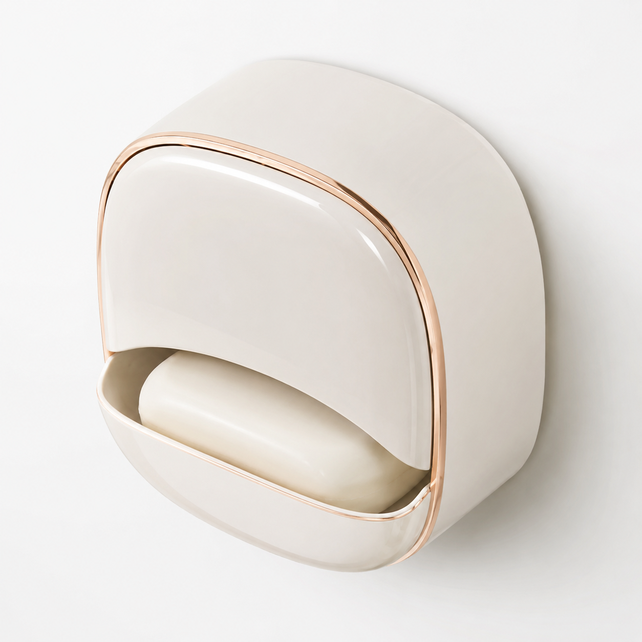 Wall Mounted Soap Holder with Drain Tray