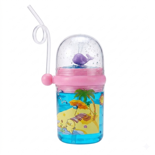 Whale Spray Cup Sippy Bottle for Kids