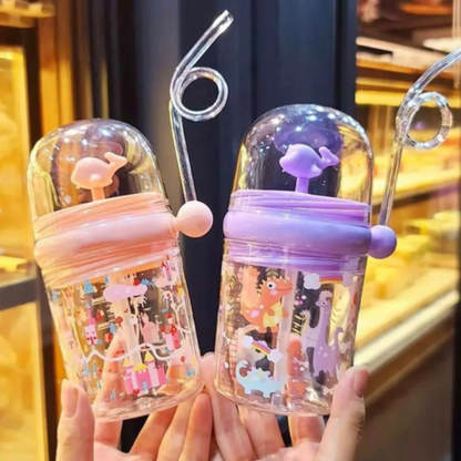 Whale Spray Cup Sippy Bottle for Kids