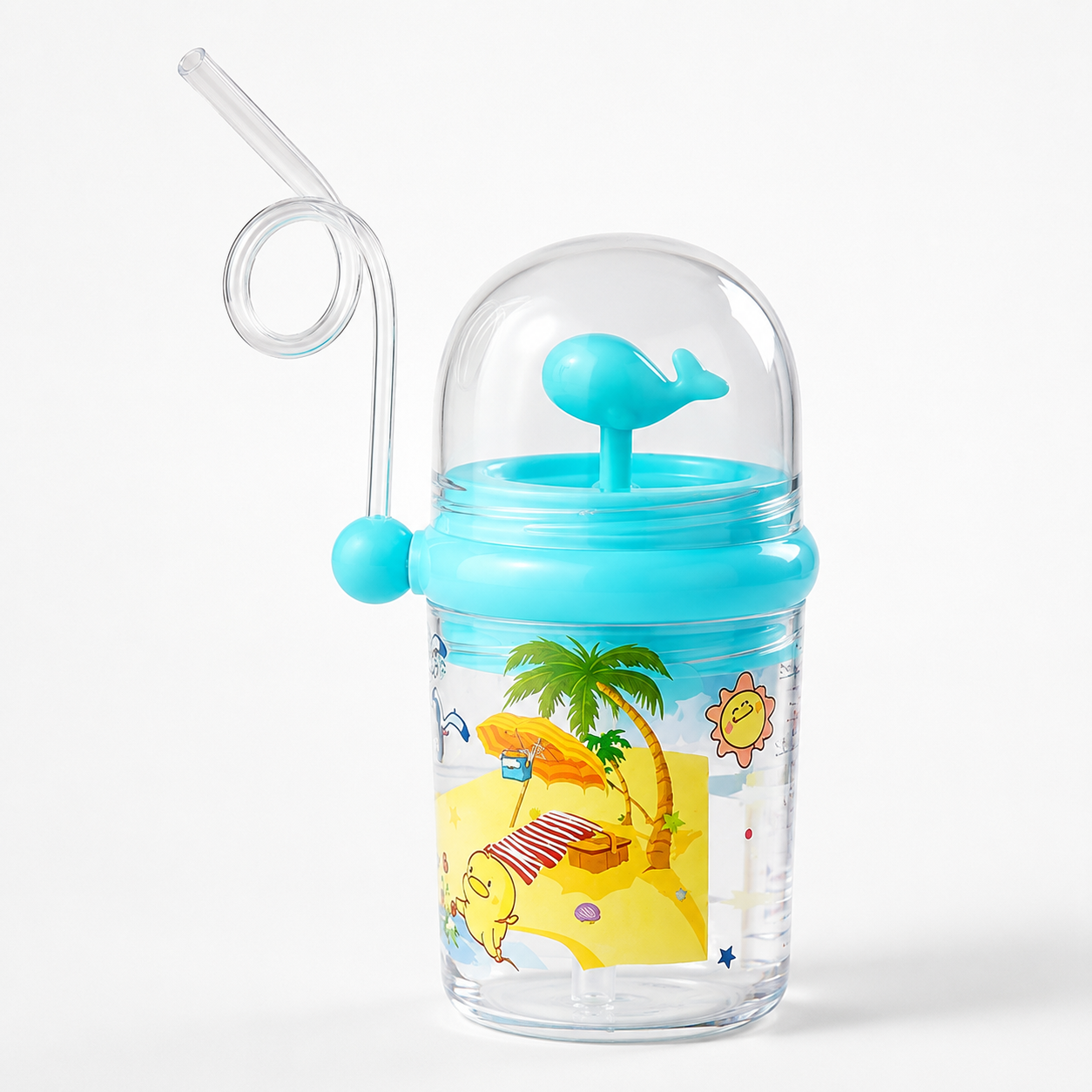 Whale Spray Cup Sippy Bottle for Kids
