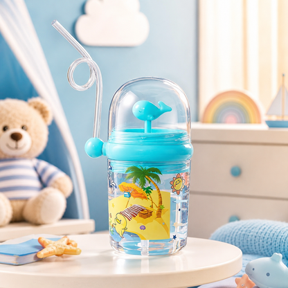 Whale Spray Cup Sippy Bottle for Kids