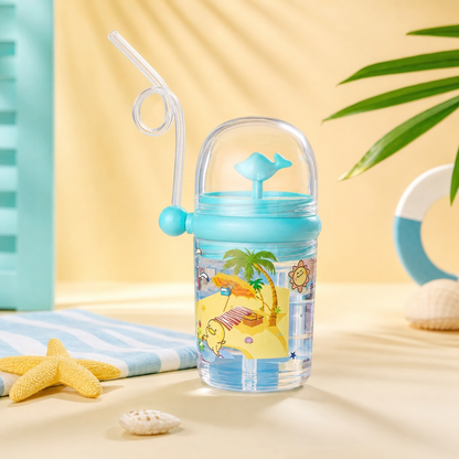 Whale Spray Cup Sippy Bottle for Kids