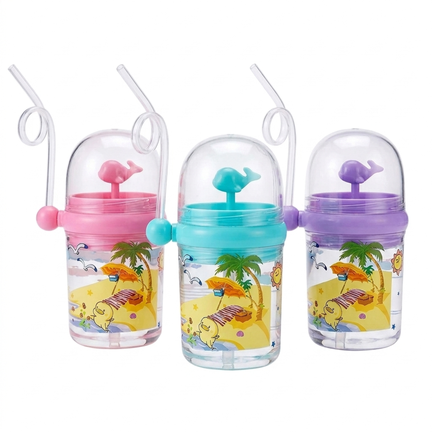Whale Spray Cup Sippy Bottle for Kids