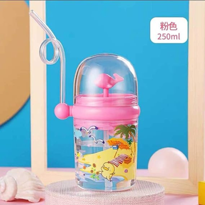 Whale Spray Cup Sippy Bottle for Kids