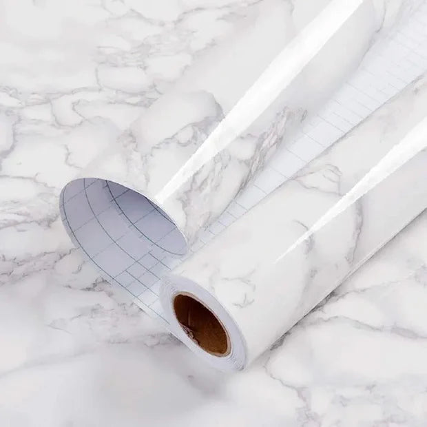 Kitchen Marble Oil & Water Proof DIY Marble Sheet – Black & White
