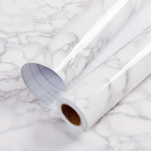 Kitchen Marble Oil & Water Proof DIY Marble Sheet – Black & White