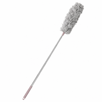 Microfiber Gray Fan Duster – Extendable Stainless Steel Long Pole