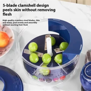 Automatic Electric Fruit & Vegetable Peeler Machine - Peel Garlic, Tomatoes & Fruits in Seconds - No Knife No Effort electric peeler machine fruit & vegetable quick automatic peeler for grapes, tomatoes, garlic home and commercial use