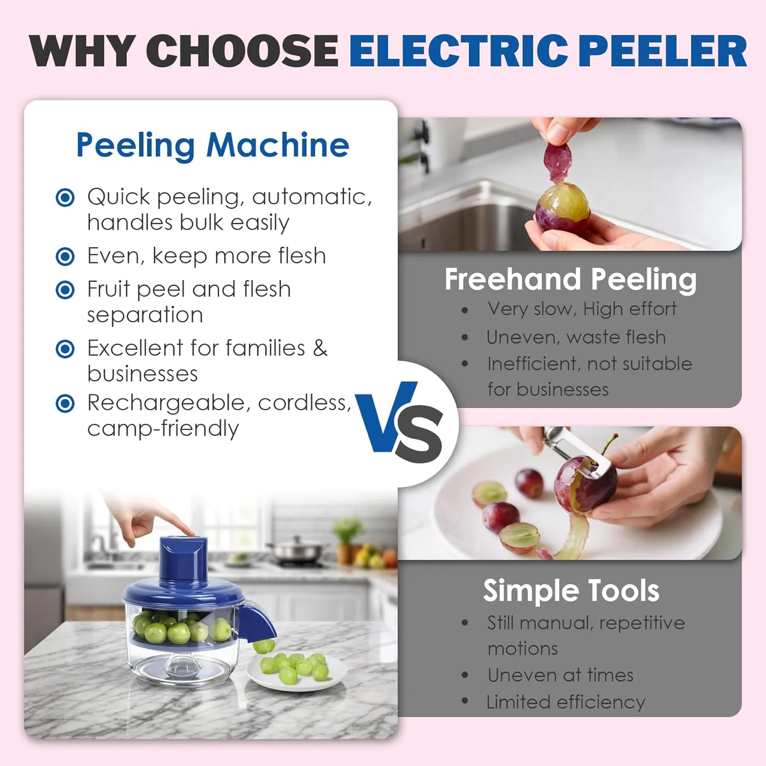 automatic electric fruit & vegetable peeler machine peel garlic, tomatoes & fruits in seconds no knife no effort automatic electric fruit & vegetable peeler machine peel garlic, tomatoes & fruits in seconds no knife no effort